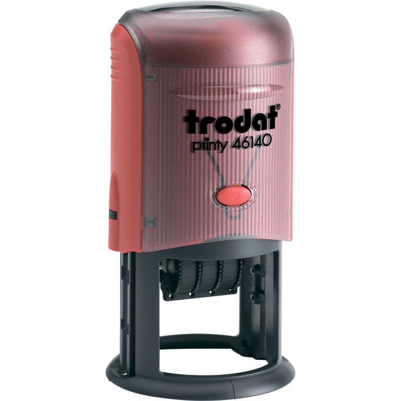 Датер Trodat Рrinty пластиковый со свободным полем 40 мм шрифт 3 мм Красный (46140)
