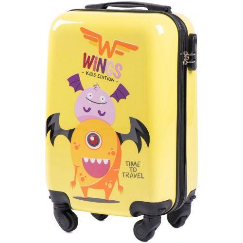 Валіза пластикова Wings Joy ручна поклажа Монстрик - фото 2 Валіза пластикова Wings Joy ручна поклажа Монстрик - фото 2