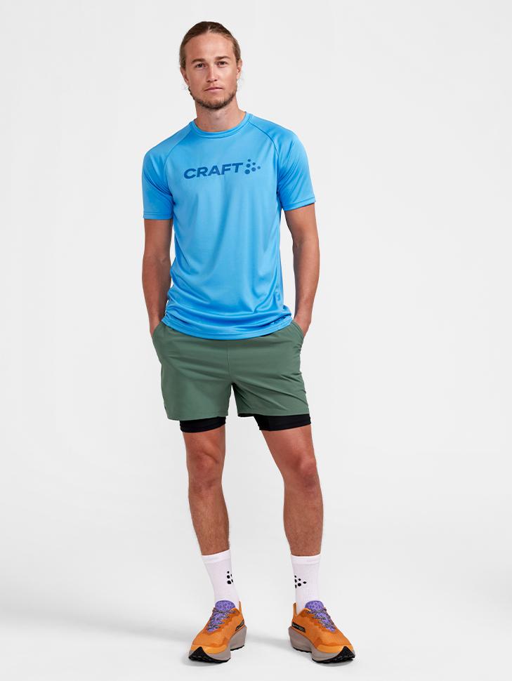 Мужская футболка CRAFT Core Unify Logo 1911786-307000 XL Blue - фото 5 Мужская футболка CRAFT Core Unify Logo 1911786-307000 XL Blue - фото 5