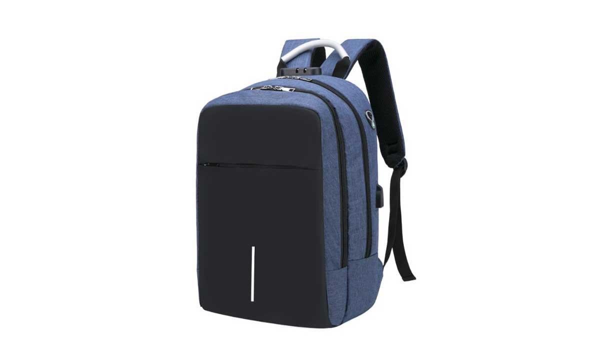 Міський рюкзак Sunroz City Bag багатофункціональний з USB виходом 36 л Синій (SUN1597)