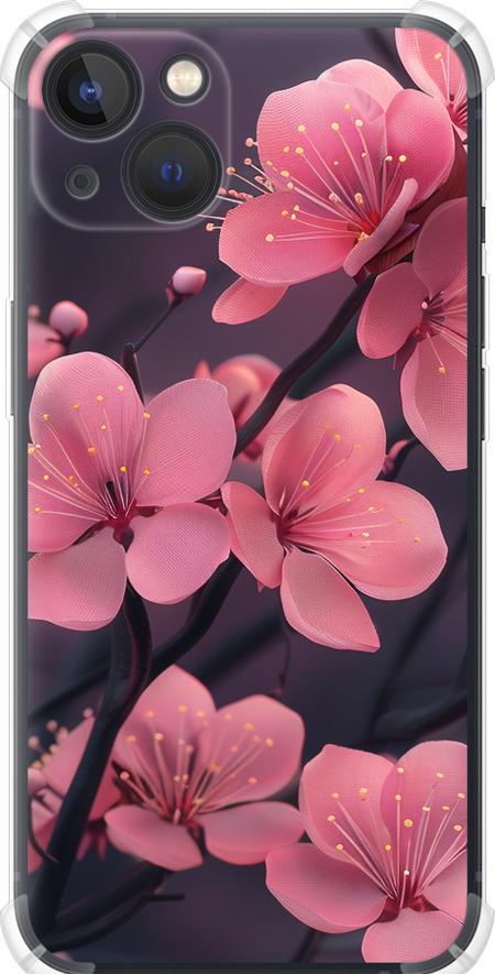 Чехол на iPhone 13 Пурпурная сакура (6075sp-2374-42517)
