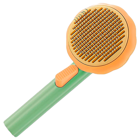 Расческа для вычесывания шерсти домашних животных Hipetime Pet Brush pumpkin Зеленый