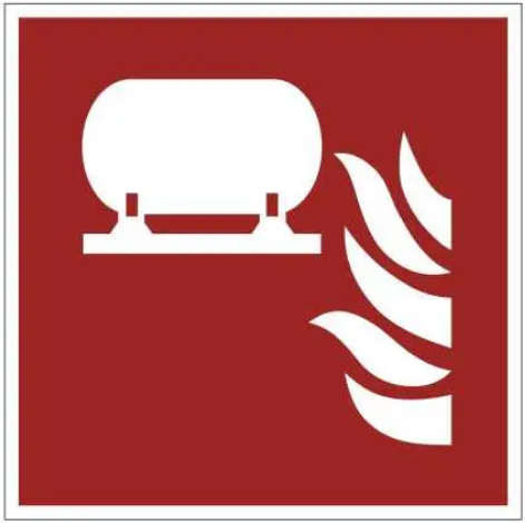 Знак протипожежний Стаціонарна система пожежогасіння Червоний (д-9160) Знак протипожежний Стаціонарна система пожежогасіння Червоний (д-9160)