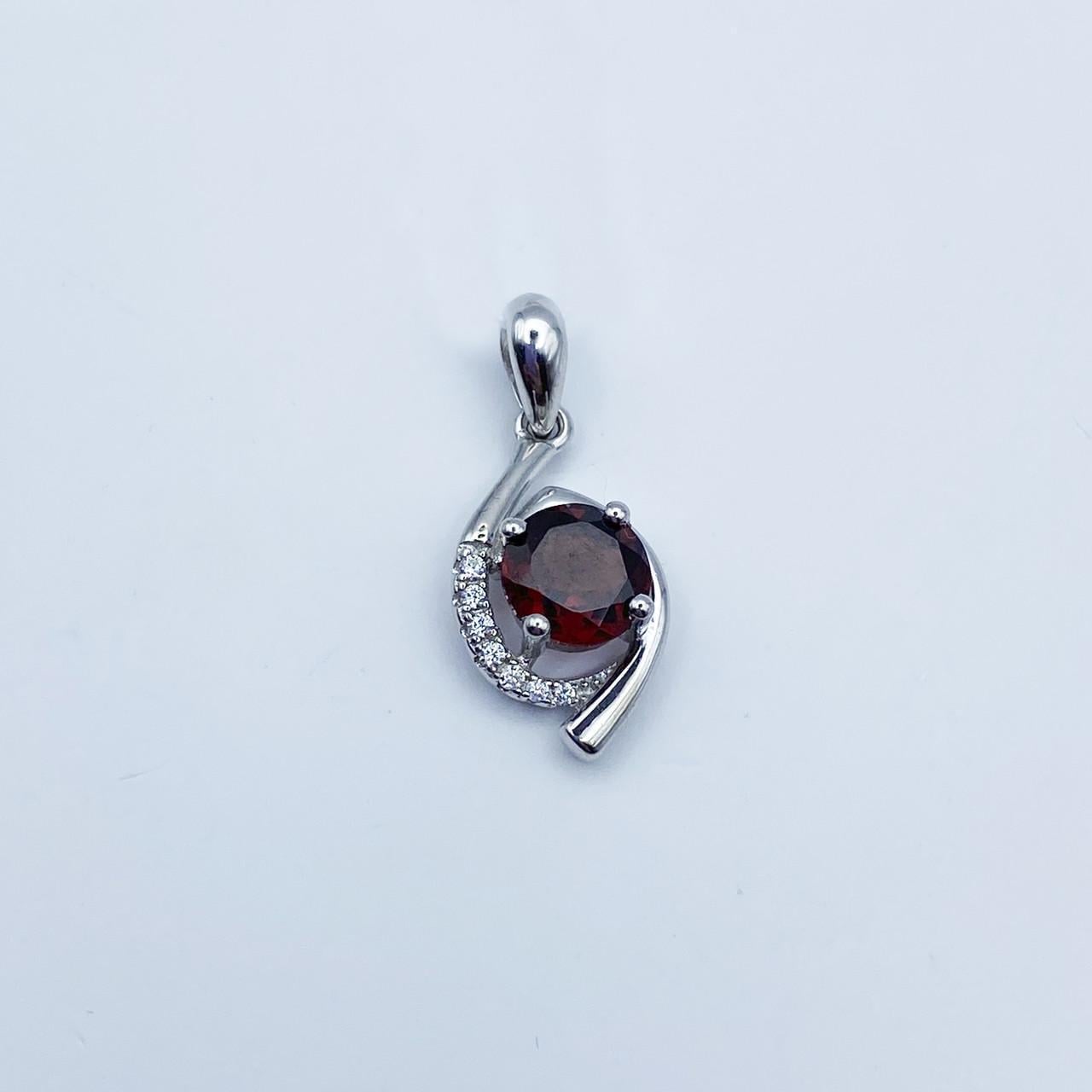 Серебряный кулон с гранатом 1,93 г (2354668629)