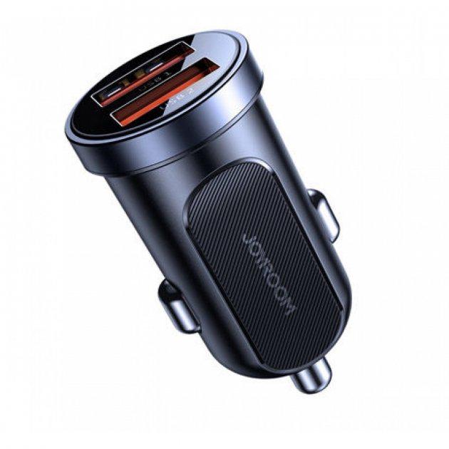 Адаптер автомобильный Joyroom Mini dual-port Smart car charger C-A09 (163fd7b0)