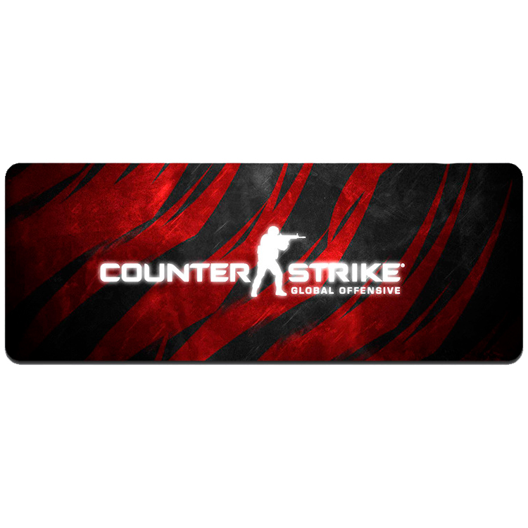 Коврик для мышки тканевый CS 1 с боковой прошивкой 2 мм 300x700 мм (35975)