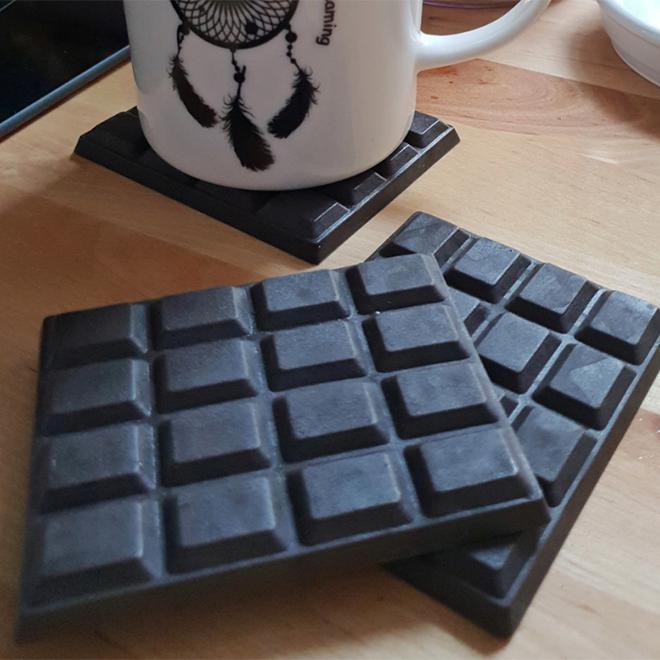 Комплект силіконових підставок Шоколад під чашку 4 шт. (45144) - фото 3 Комплект силіконових підставок Шоколад під чашку 4 шт. (45144) - фото 3