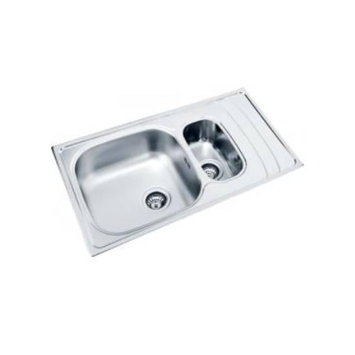 Мойка кухонная Ukinox WAVE L 860.500 15 GT 8K декор и доска разделочная