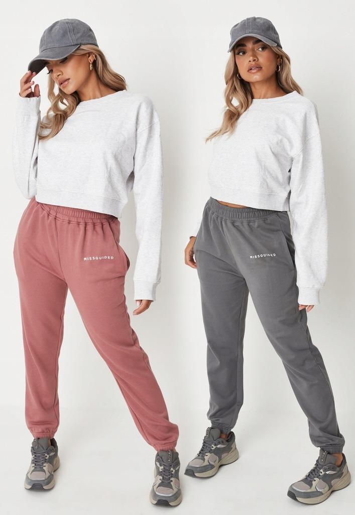 Брюки спортивные 2 пары Missguided р. 34 Серый (WXY9208137)