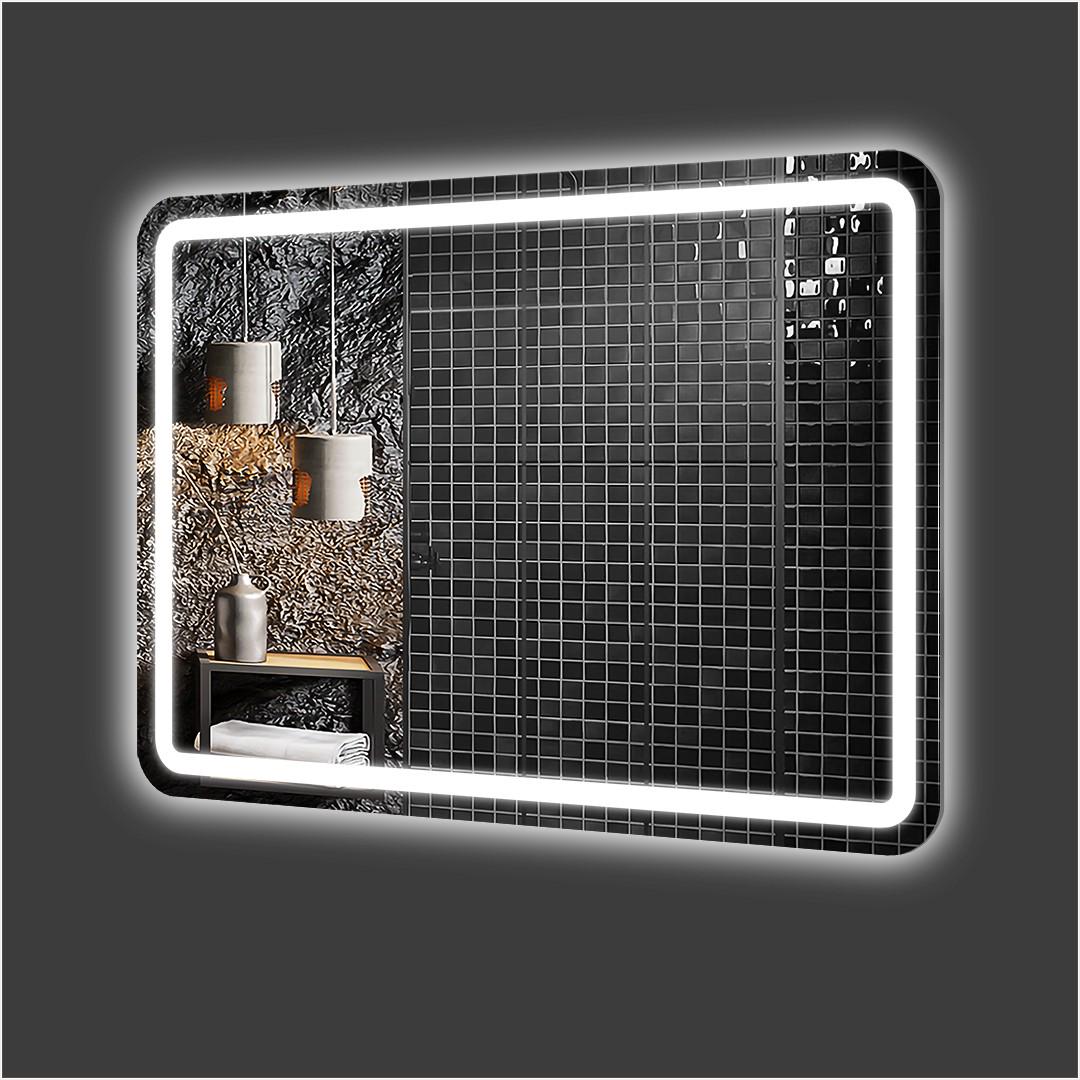 Зеркало Экватор ML-35 с фоновой и передней 3D подсветкой LED 70x50 см