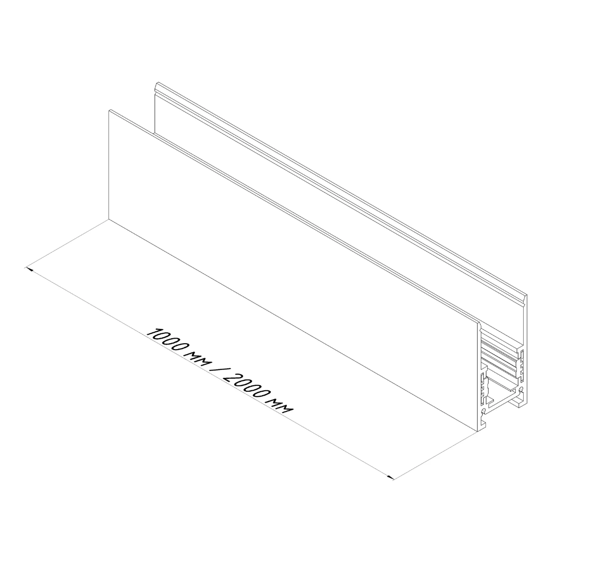 Трековий шинопровід магнітний PROFESSIONAL 2 м Білий (e6100612) - фото 3