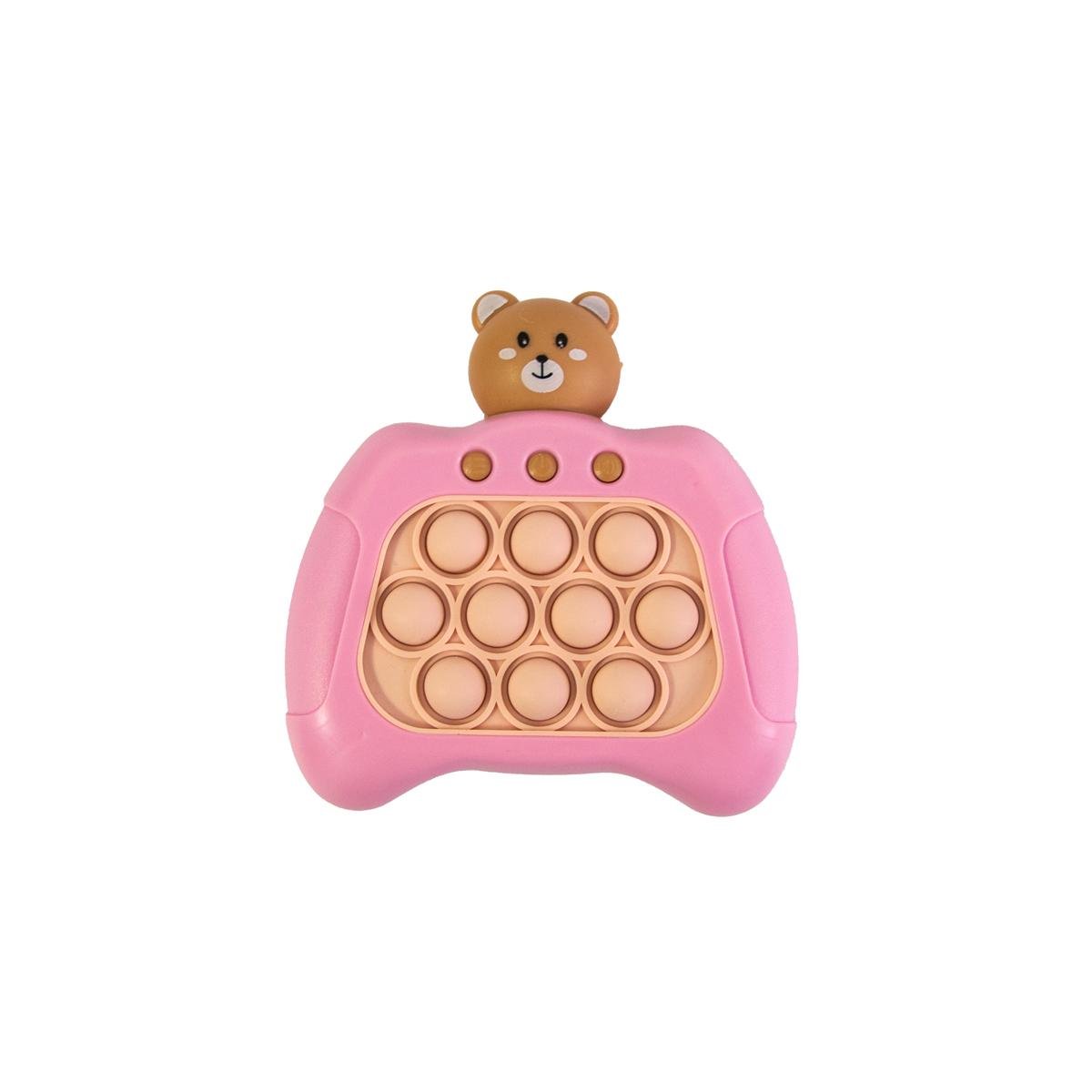 Антистресс для рук POP IT Quick Push Game machine с мишкой Розовый/Коричневый (1010371-Other-2) - фото 2 Антистресс для рук POP IT Quick Push Game machine с мишкой Розовый/Коричневый (1010371-Other-2) - фото 2