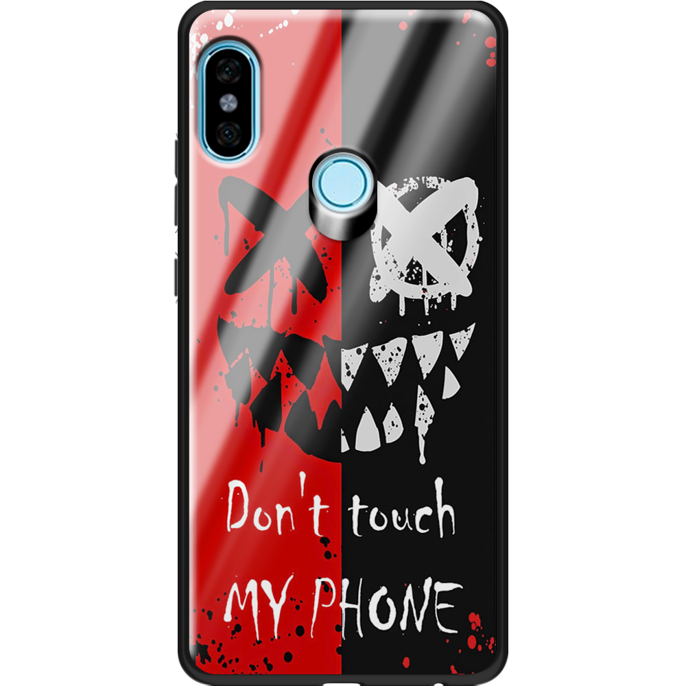 Чехол BoxFace Xiaomi Redmi Note 5 / Note 5 Pro Bad Smile Черный силикон со стеклом (32971-up2468-37747)