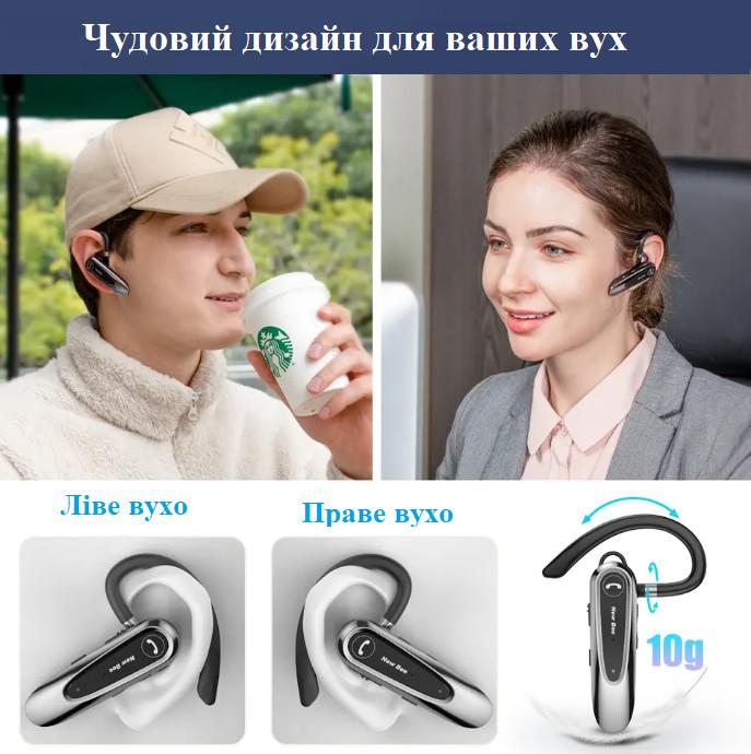 Гарнитура беспроводная Bee LC-B45 Bluetooth с чехолом чорний (10113125) - фото 3