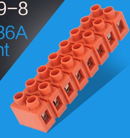 Блок клемний VOLTRONIC H2519-8P 36A 660V мідний 0,5-6 кв. мм Помаранчевий (13343) - фото 2 Блок клемний VOLTRONIC H2519-8P 36A 660V мідний 0,5-6 кв. мм Помаранчевий (13343) - фото 2