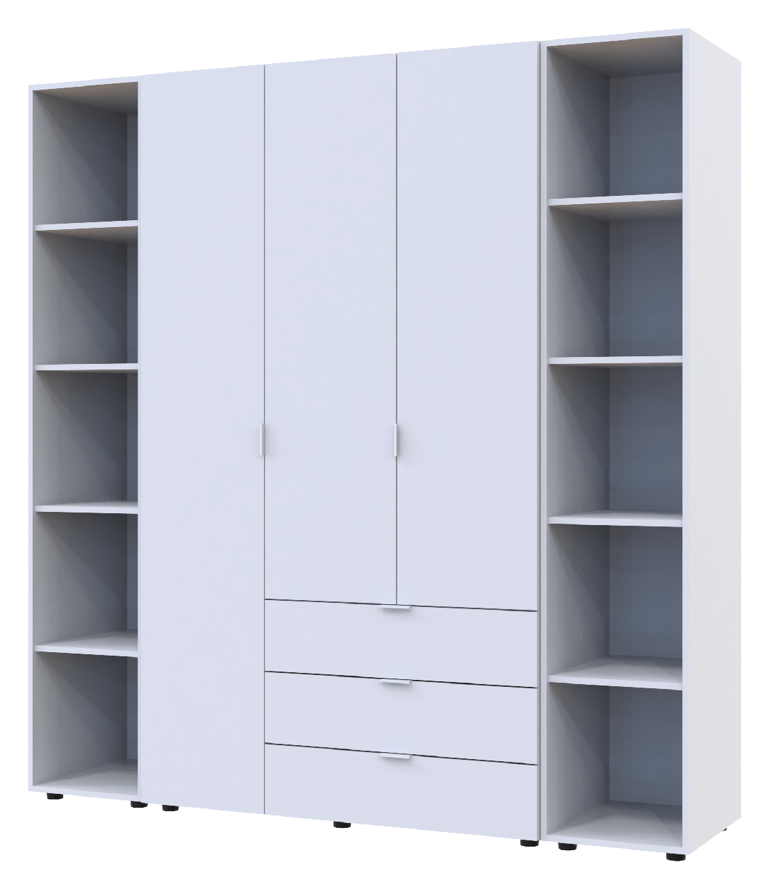 Комплект шкафов для одежды Doros Гелар 3 шт. 192,6х49,5х203,4 см Белый (DRS-011174)