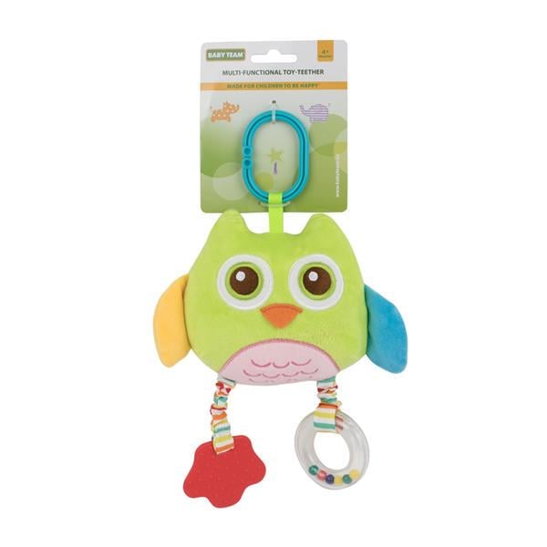 Игрушка-прорезыватель Baby Team Сова Зеленый (8533-green)