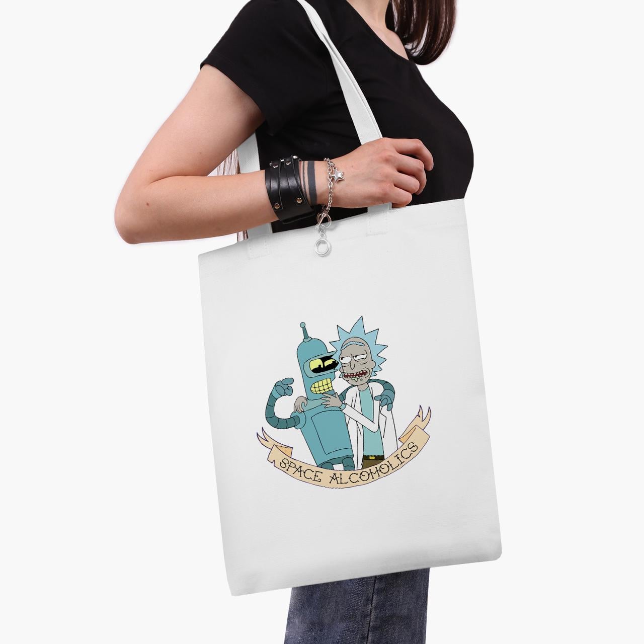 Эко сумка шоппер Rick Sanchez Rick and Morty 41x35 см Белый (9227-2943-WT1)