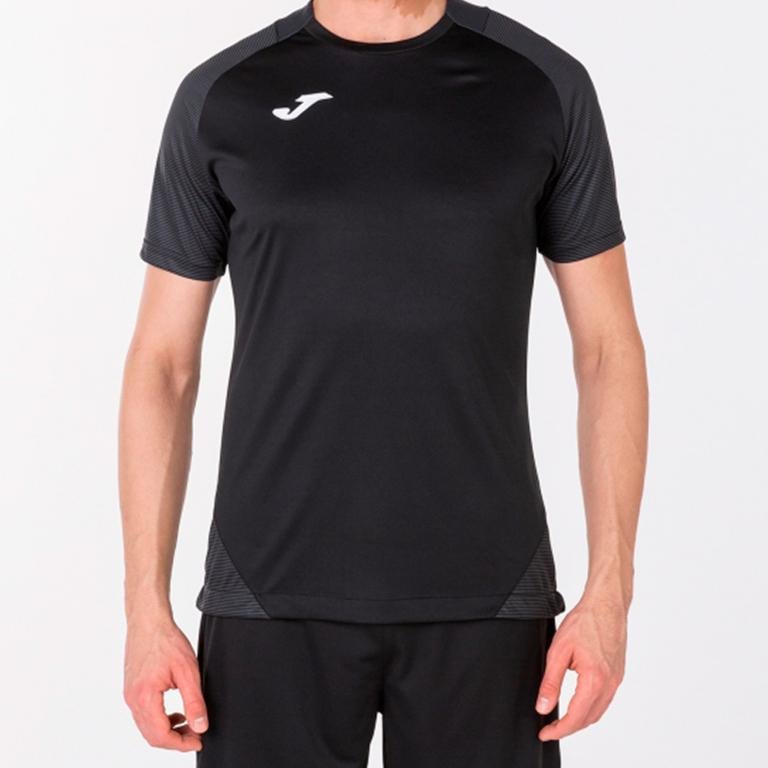 Футболка Joma 101508.110 Essential Ii T-Shirt 4XS-3XS Black/Anthracite (8424309052164)