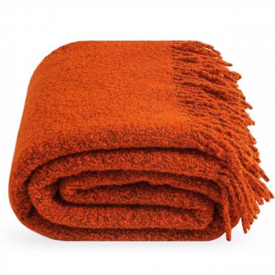 Плед букле 140х200 см Оранжевый