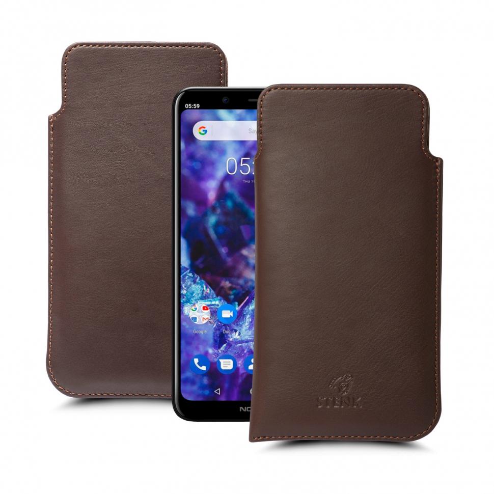 Футляр Stenk Elegance для Nokia 5.1 Plus Коричневый (63382)
