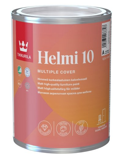 Краска для мебели TIKKURILA Helmi 10 База С 0,9 л (2446119647)