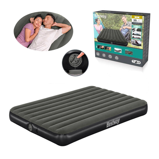 Двухместный надувной матрас Bestway встроенный насос USB (6716S) - фото 2 Двухместный надувной матрас Bestway встроенный насос USB (6716S) - фото 2