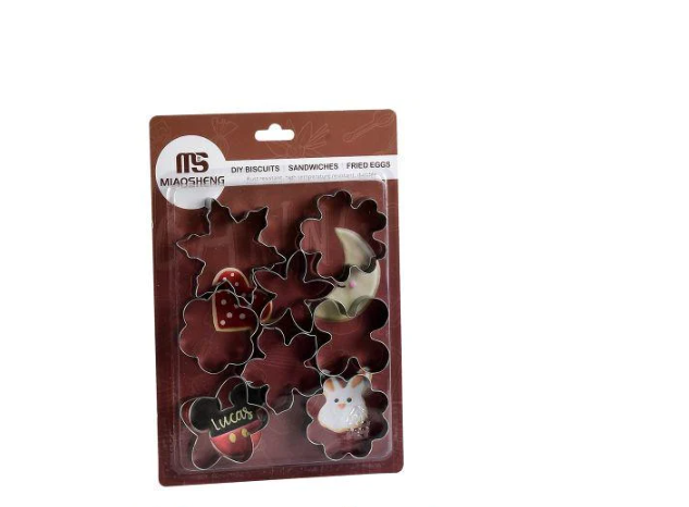 Формочки фигурные для печенья 8шт. 16,5х24 см