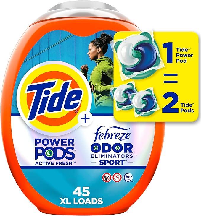 Капсули для прання Tide Power Pods з Febreze Sport із захистом від запаху 45 шт. - фото 7