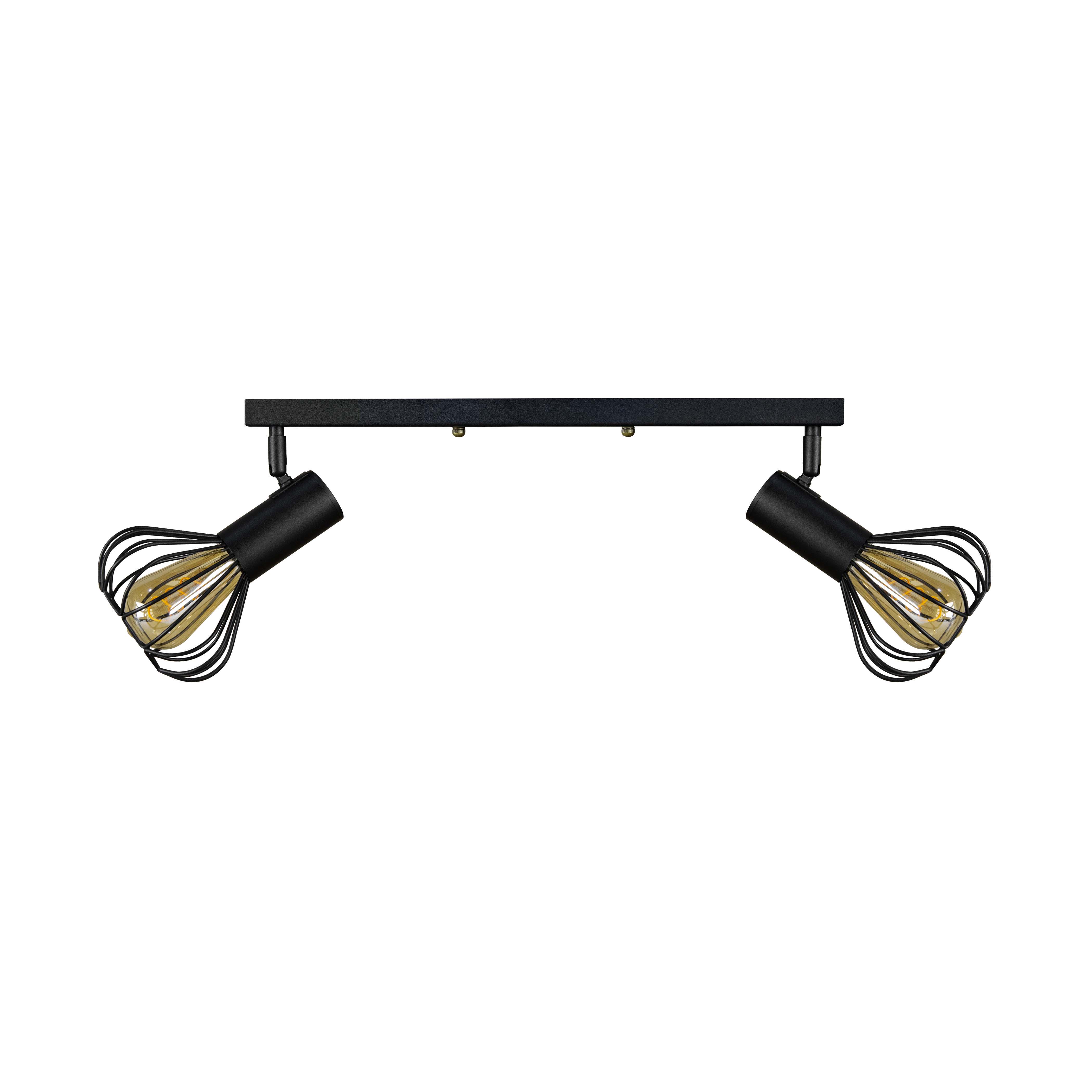 Светильник лофт настенно-потолочный MSK ELECTRIC Lotus NL 14151-2 BK - фото 5