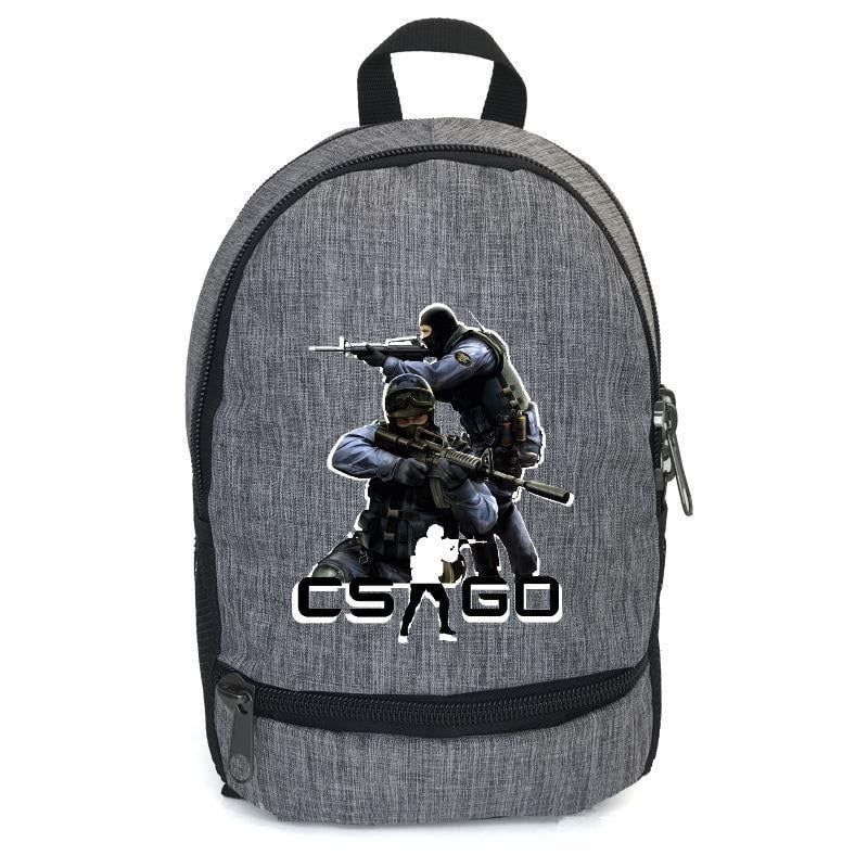 Школьный рюкзак с принтом Counter-Strike CSGO-008 12,5 л Серый (1441896089)