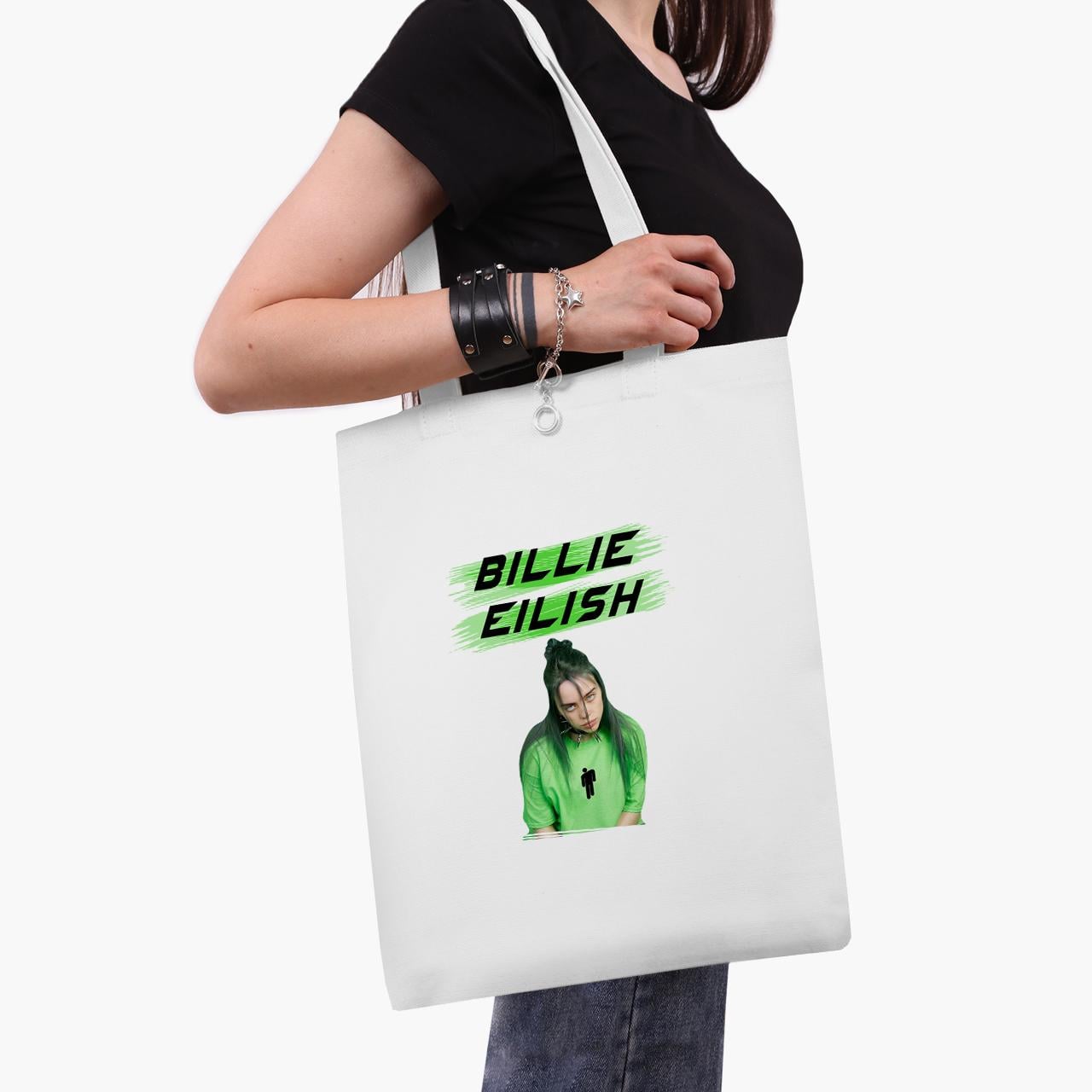 Эко сумка шоппер Billie Eilish Renaissance 41х35 см Белый (9227-1207-WT1)