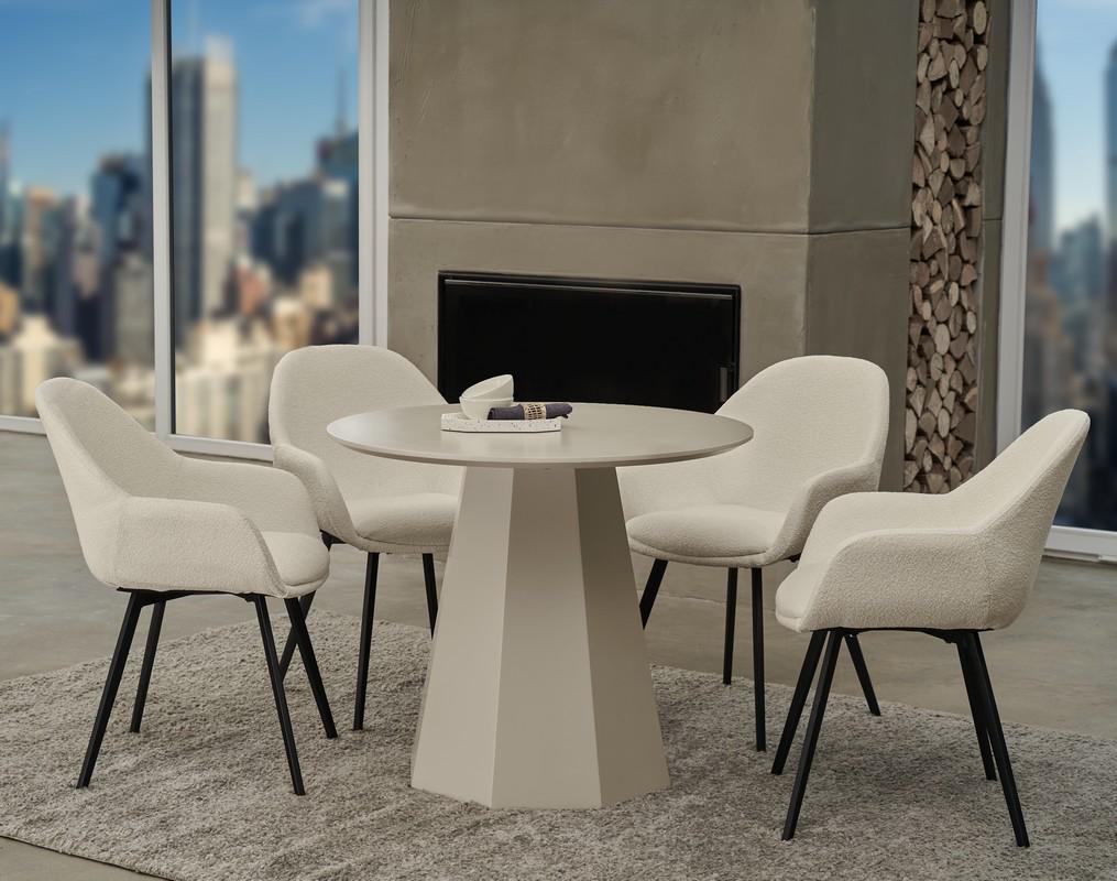 Стіл обідній круглий Ветро 900/760 мм МДФ Теплий пісок (TМ-200-1) - фото 10 Стіл обідній круглий Ветро 900/760 мм МДФ Теплий пісок (TМ-200-1) - фото 10