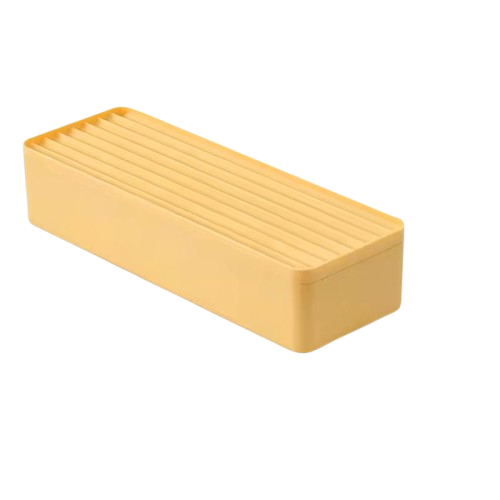 Органайзер для USB-кабелей с крышкой 27,2x9,6x6 см Желтый (25364372)