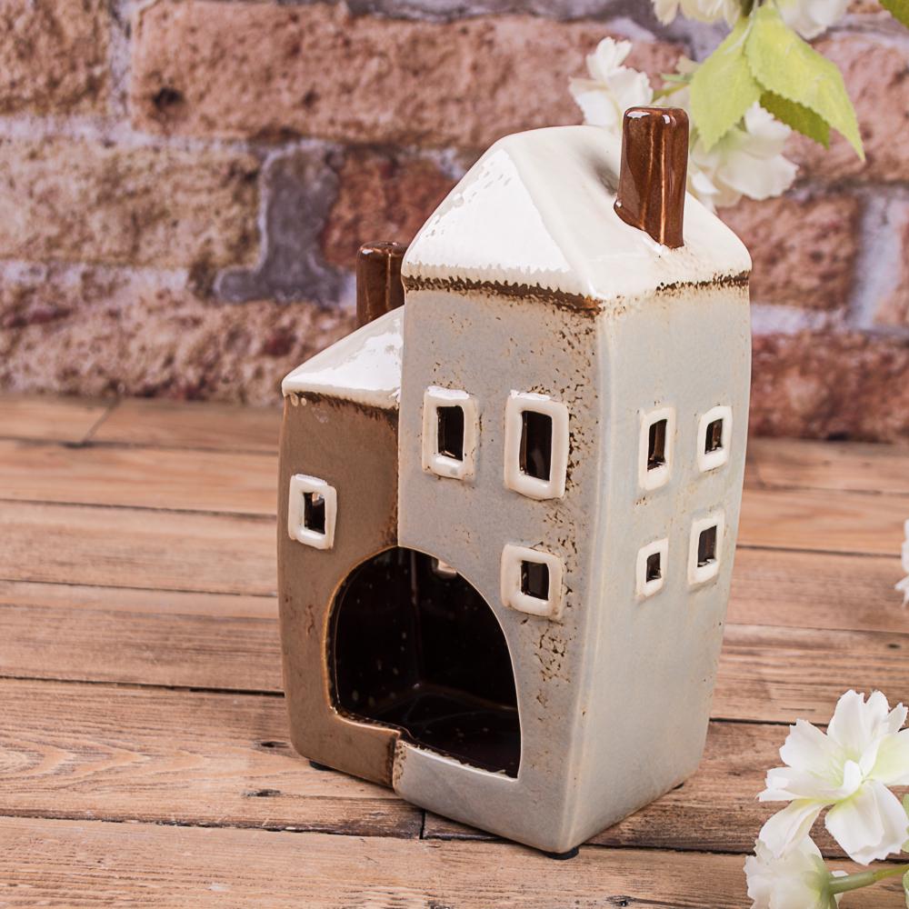 Підсвічник будинок керамічний подвійний 20 см (5360) - фото 2