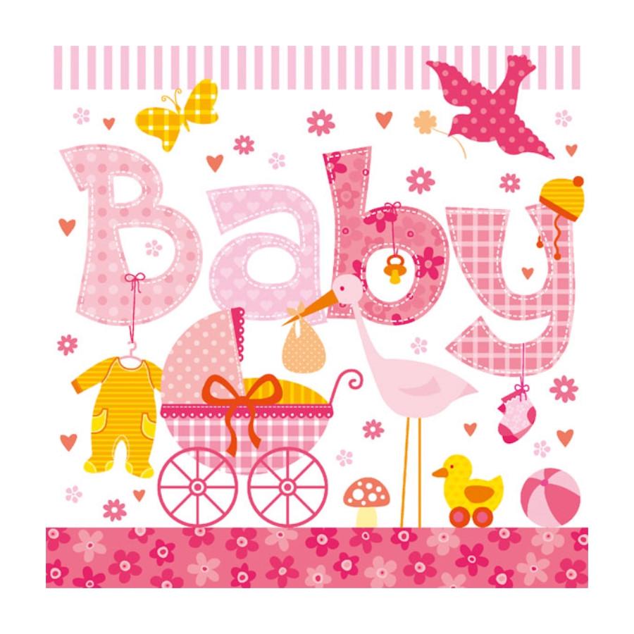 Салфетки для декупажа Ambiente Baby 18,5г/м2 33х33 см 20 шт. 12 пач. (8712159117950)
