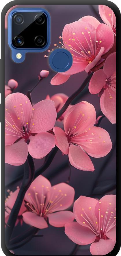 Чехол на Realme C15 Пурпурная сакура (6075b-2063-42517) Чехол на Realme C15 Пурпурная сакура (6075b-2063-42517)
