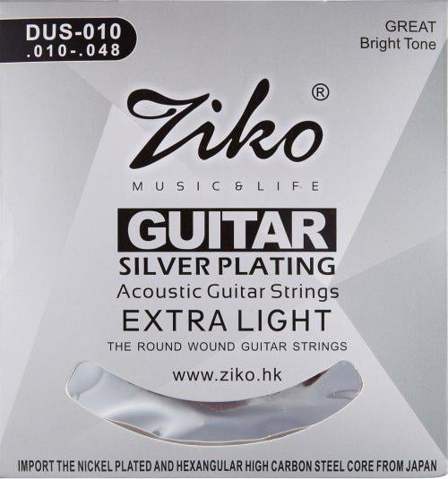 Струни Ziko DUS-010 Silver 10-48 Extra Light (318)