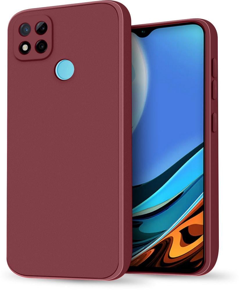 Силиконовый чехол HardCorner Xiaomi Redmi 10A (с микрофиброй) Wine (35145-42)