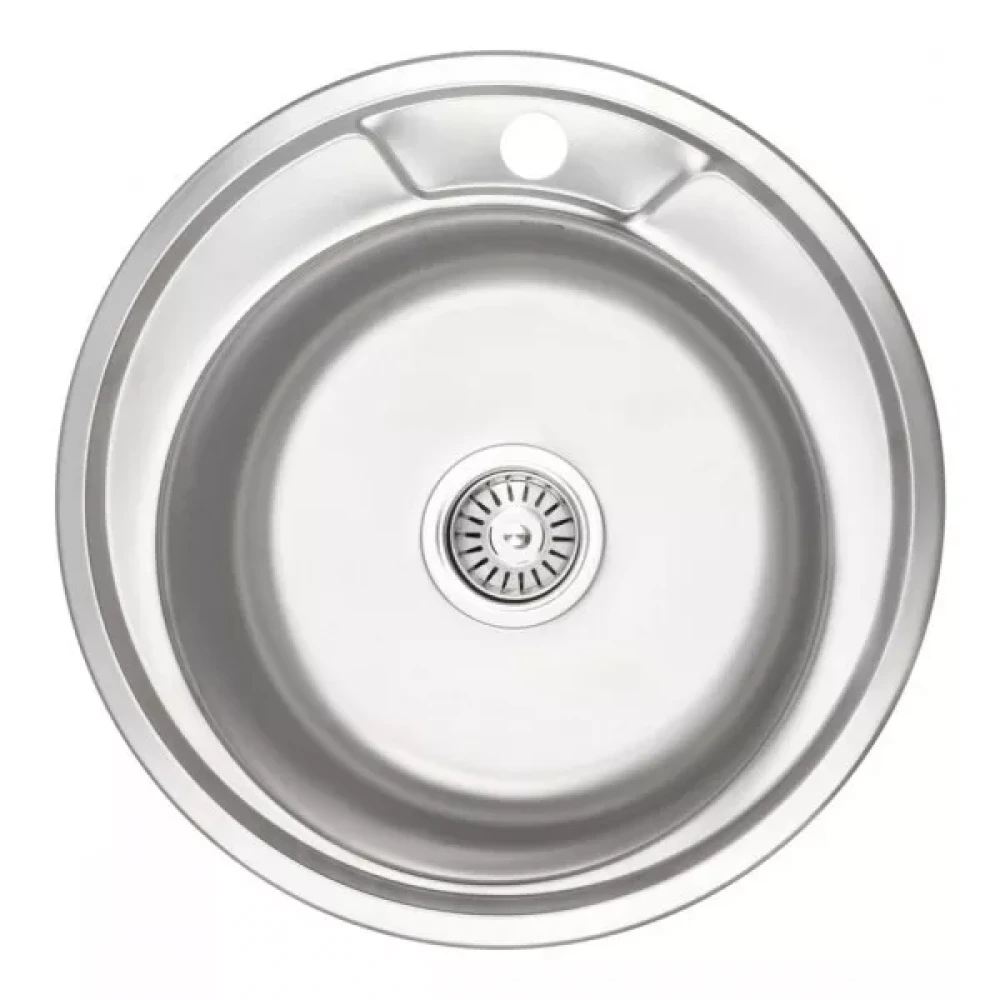 Мойка кухонная Wezer 49008 Decor с сифоном 490x180 мм (1034792)