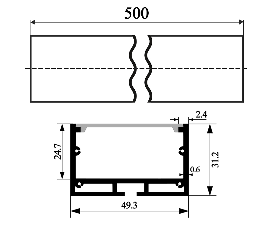 Светильник светодиодный подвесной линейный LEDUA N23-500 220V 13,5W 1250 Lm 6000К Белый (25313597) - фото 6 Светильник светодиодный подвесной линейный LEDUA N23-500 220V 13,5W 1250 Lm 6000К Белый (25313597) - фото 6