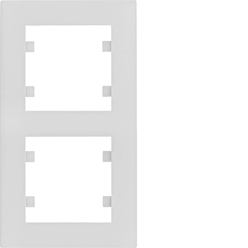 Рамка двухместная вертикальная Hager Lumina Intens Белый (WL5620)