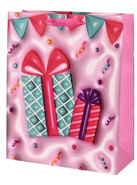 Пакет подарочный бумажный R98654-M Sweets 3D 26х32х12 см