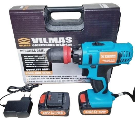Шуруповерт аккумуляторный Vilmas 1500-CDC-18/2 Li