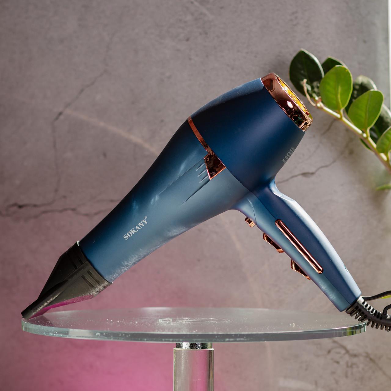 Фен для волосся Sokany SK-14001 з насадками концентратор та дифузор 2400 Вт (7408) - фото 15 Фен для волосся Sokany SK-14001 з насадками концентратор та дифузор 2400 Вт (7408) - фото 15