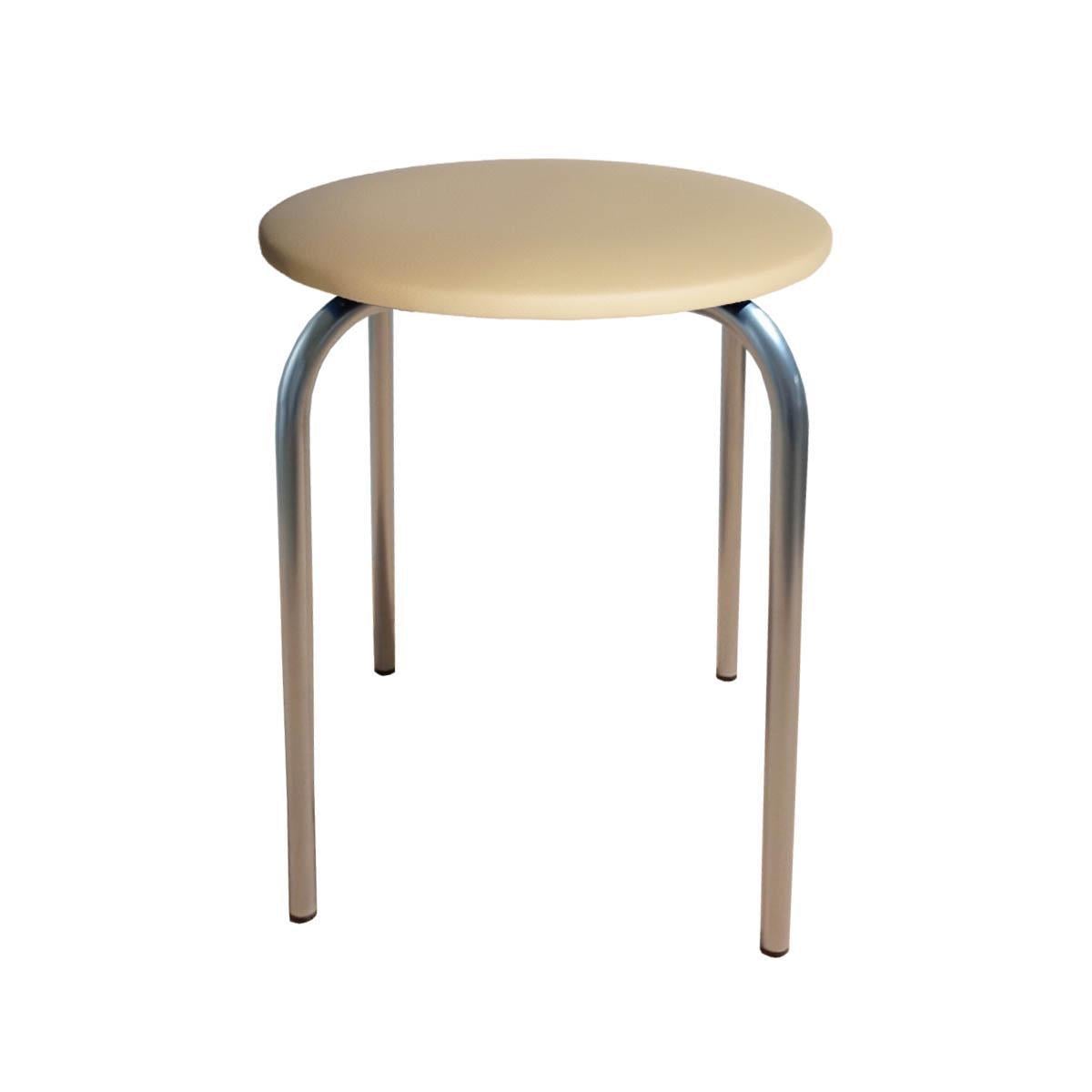 Табурет для кухни Чико кожзаменитель Бежевый/Алюминий (U26942-09)