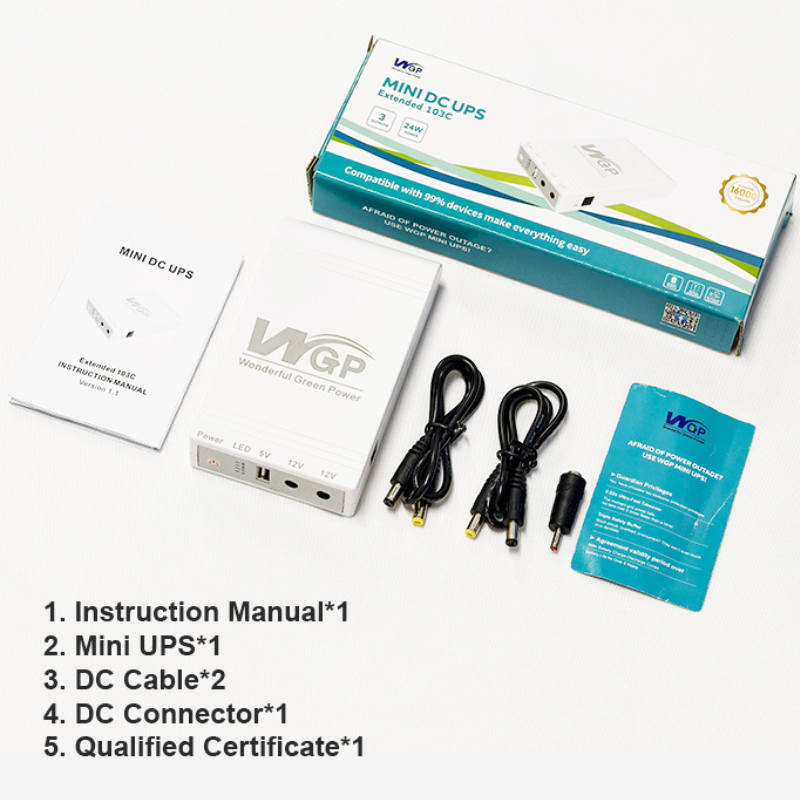 Повербанк WGP MINI DC UPS WGP103C 20000 мАч (30810994) - фото 5