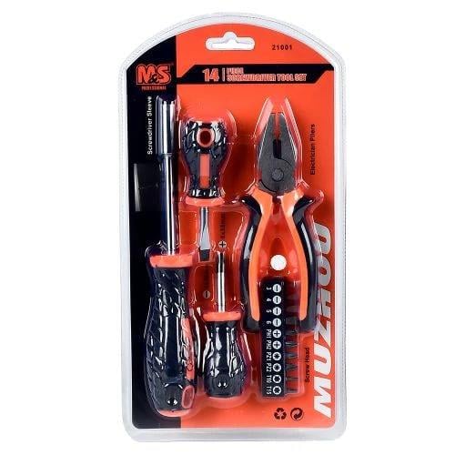 Набір викруток 14в1 універсальні зі змінними насадками та плоскогубцями (32551192)