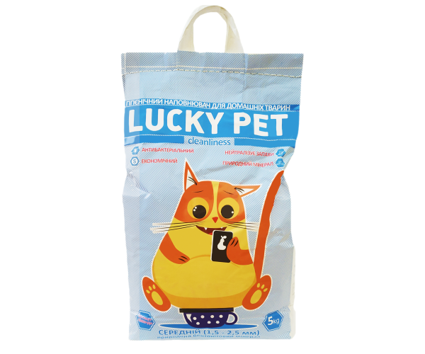 Наповнювач Lucky Pet Лаванда бентонітова середня гранула 1,5-2,5 мм 5 кг (38251)