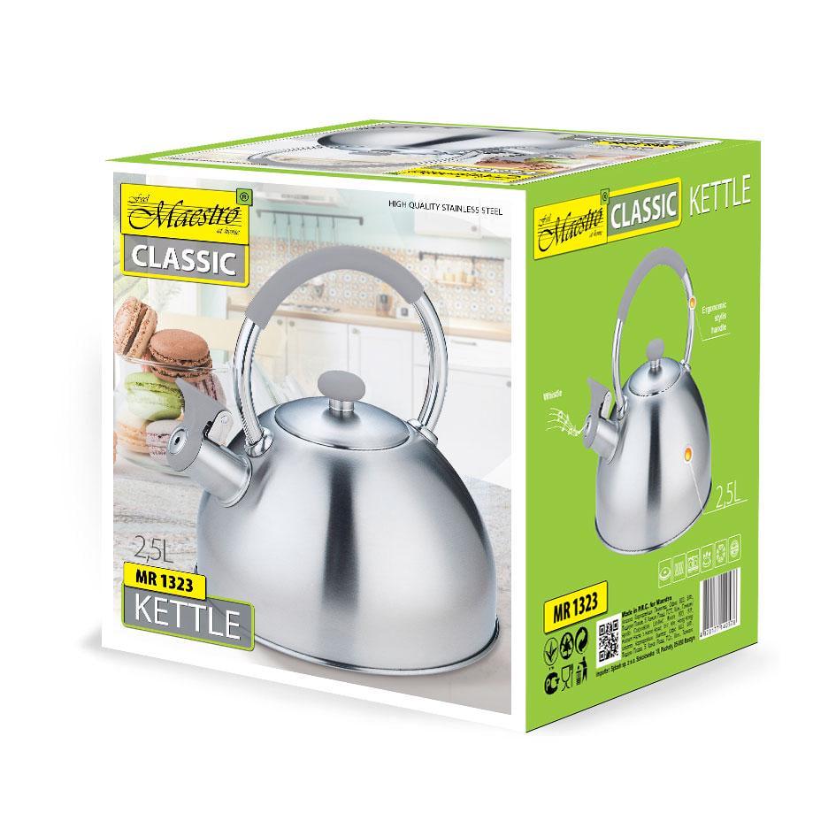 Чайник со свистком Maestro MR-1323 2,5 л (15070) - фото 2 Чайник со свистком Maestro MR-1323 2,5 л (15070) - фото 2